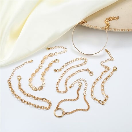 difference design Chain Bracelet（Silver）/ 2108_BR088