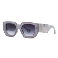 【 Select 】 Retro Oversized Square Sunglasses (Gray)