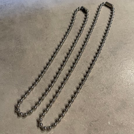 2411NC0263 / Ball chain necklace （Silver 6mm/50cm,60cm）