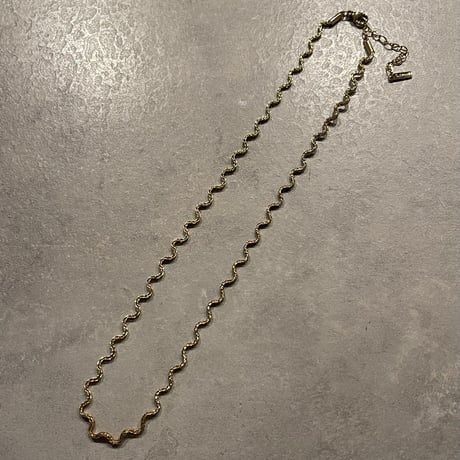 2502NC0290 / Wave chain Necklace（Gold）