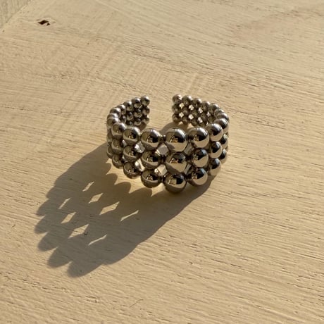 2603RG0748 / Mini ball line ring （Silver）