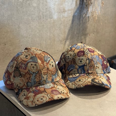 2508HW0098(S) / Jacquard Bear Cap（Navy）