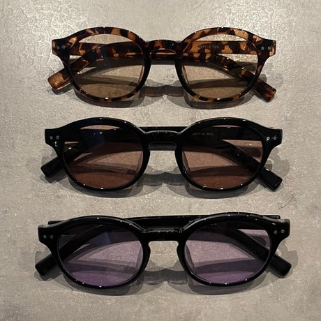 SE25SG_CA016（S） / Color lens Boston Sunglasses (Black/Grey)