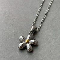 2605NC0387 / Flower motif Necklace（Silver）