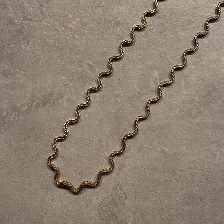 2502NC0290 / Wave chain Necklace（Gold）