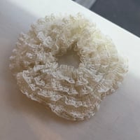 2603HA0083(S)/ Frill lace Hair rubber （White）
