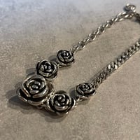 2510BR0097 / Rose motif chain Bracelet（Silver）