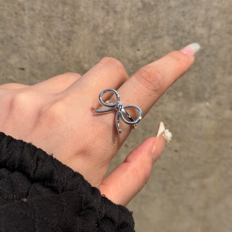 2410RG0529 / Simple ribbon motif ring（Silver）