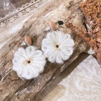 Knit flower Pierce（Knit） /  2205_PR0473