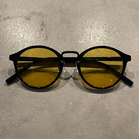 SE25SG_CA012（S） / Boston Sunglasses (Black/Yellow)