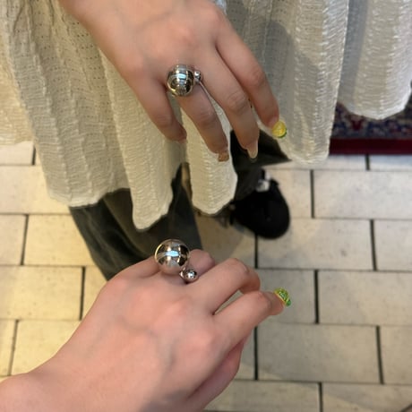 2408RG0507 / Bubble ball Design ring（Silver）