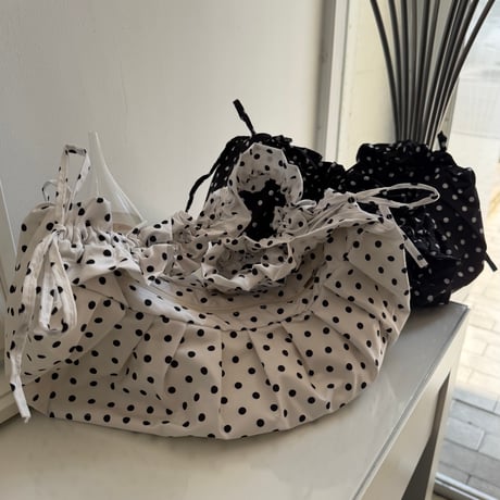2604BG049(S) / Dot Shoulder Bag (White)