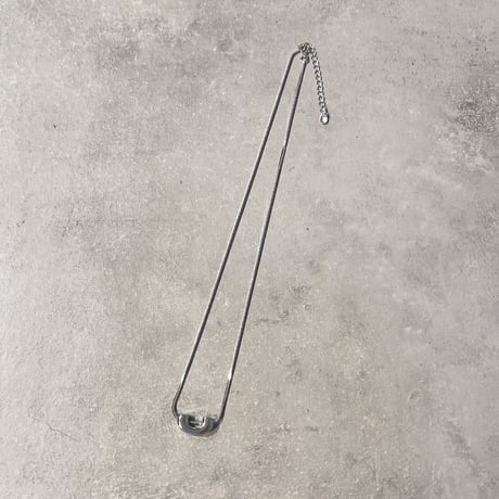 2308NC0198 / U design snake chain Necklace（Silver）