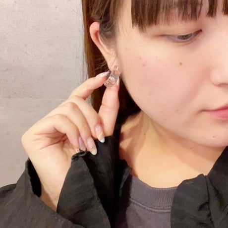 Geometric Clear Resin design Pierce（Clear）  / 2107_PR0215