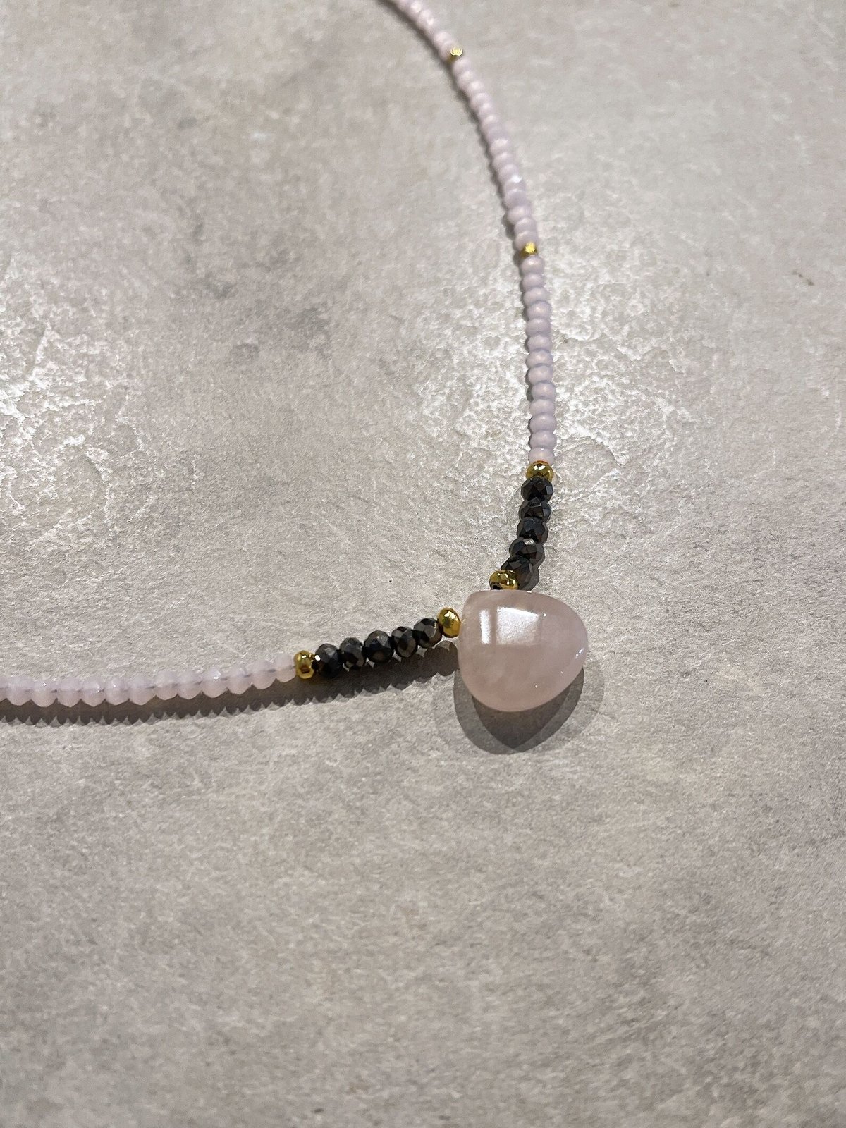 Small crystal beads Choker Necklace（#04） / 21
