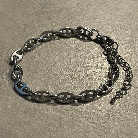 2503BR0074 / Mantel design chain Bracelet（Silver）
