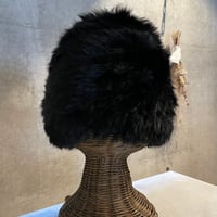 2502HW0073(S) / Rabbit fur volume hat（Black）