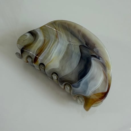 2606HA0089(S)/ Marble color Hair Clip（Grey）