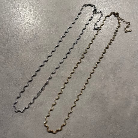 2502NC0290 / Wave chain Necklace（Gold）