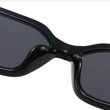 【 Select 】Retro Rivet Sunglasses (Black/Orange）