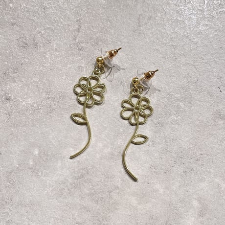 2304PR0552 / Mini Flower Design Pierce（Gold）
