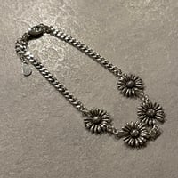 2501BR0067 / Metal Vintage Sunflower Bracelet（Silver）