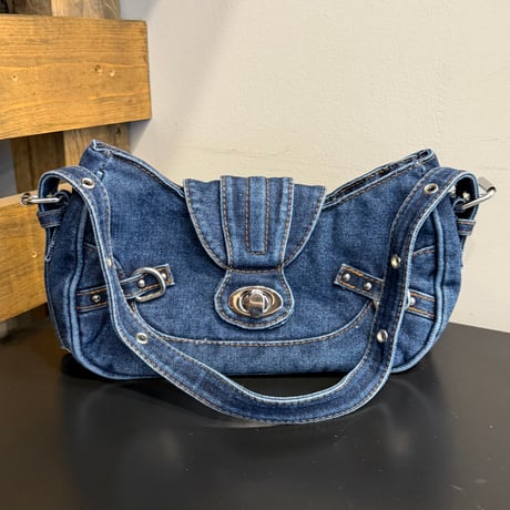 2605BG052(S)/ Denim Mini Shoulder Bag (Dk.Blue)