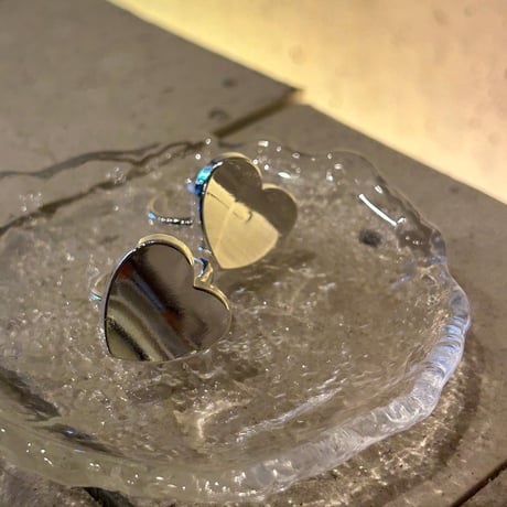 2306RG0296 / Curve heart motif ring (Silver)