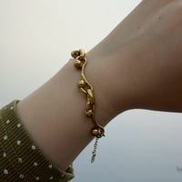 2603BR0119 / Ball curve chain bracelet（Gold）
