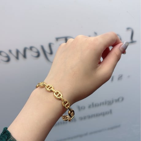 2510BR0099 / Mantel design Bangle（Gold）