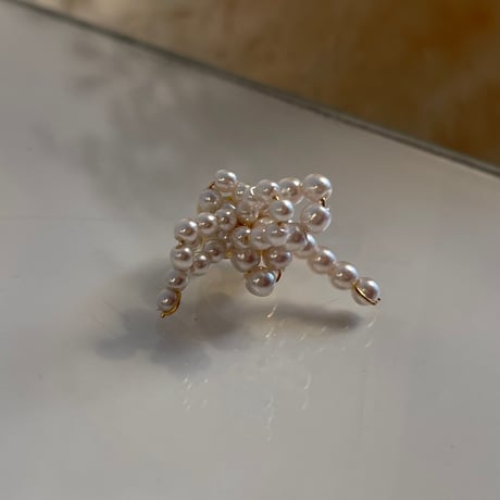 2403EC011 / Irregular pearl Ear Cuff（Gold）