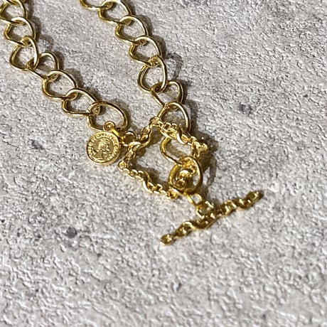 Mini coin square mantel Bracelet（Gold）/ 2208_BR0144