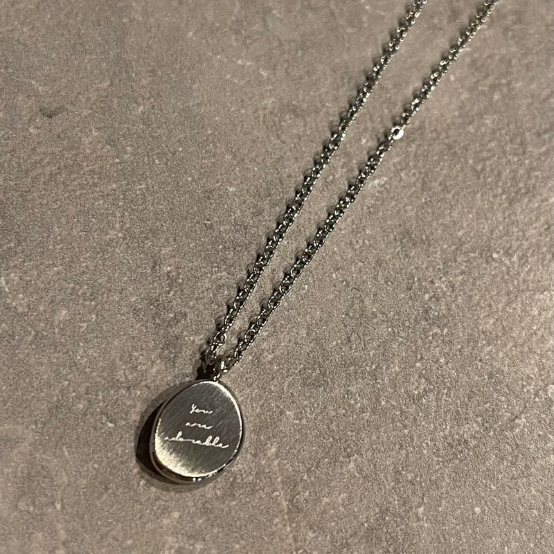 プレートネックレス 2307NC0197 /Letter plate Necklace（Silver） | Cal