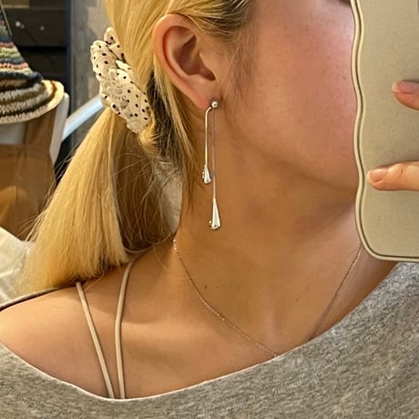 2506PR0791 / Double drop pierce（Silver）