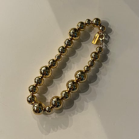 23AWBR015 / Metal ball chain bracelet（Gold）