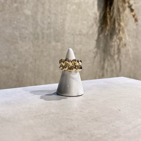 2305RG0284 /twist metal ring (Gold)