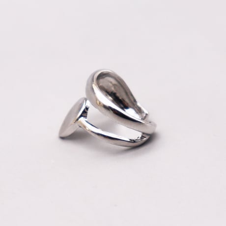 Drop Deformation Cartilage Earcuff （Silver/Left） / EC069B