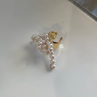 2403EC011 / Irregular pearl Ear Cuff（Gold）