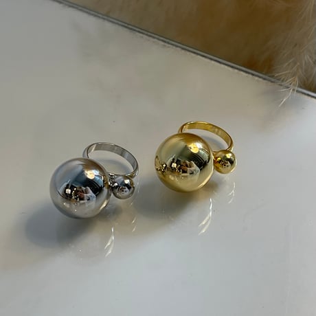 2408RG0507 / Bubble ball Design ring（Silver）