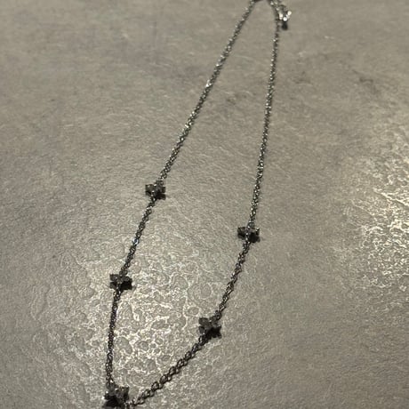 2512NC0375 / Stone Flower  chain  necklace（Silver）