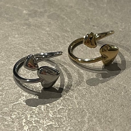 2502RG0582 / Double Heart motif design ring（Silver）