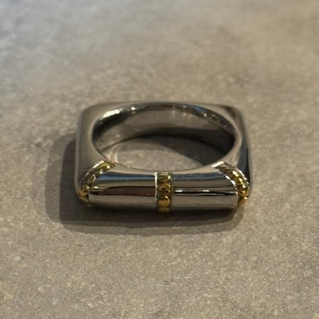 2510RG0690 /Square Cut Stats Ring（Silver）