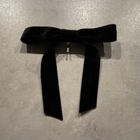 2401HA0050 / Velvet ribbon pony hook（Black）