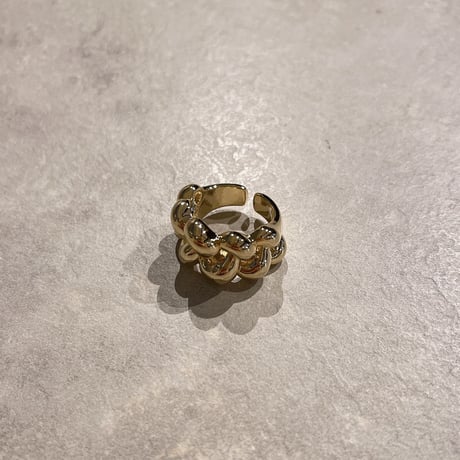 2305RG0284 /twist metal ring (Gold)