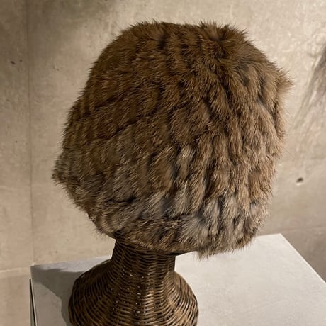 261SL0103AX(S) / Fur Skully Hat（Brown Mix）