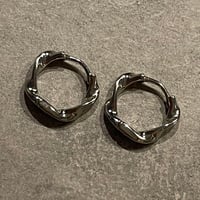 2510PR0807 / Twist mini hoop Pierce（Silver）