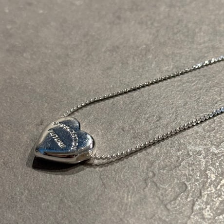 2504NC0334/ Logo motif  Heart necklace（Silver)