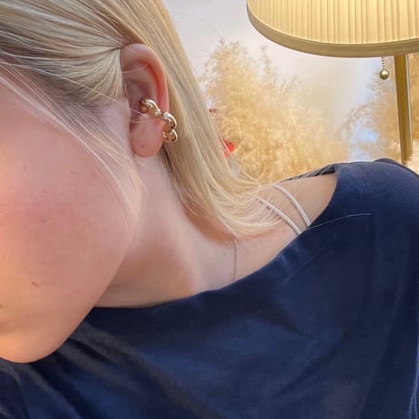 2411EC012 / Star motif 2piece Ear Cuff（Gold）