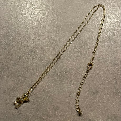 2502NC0287 / Teddy bear motif Necklace（Gold）