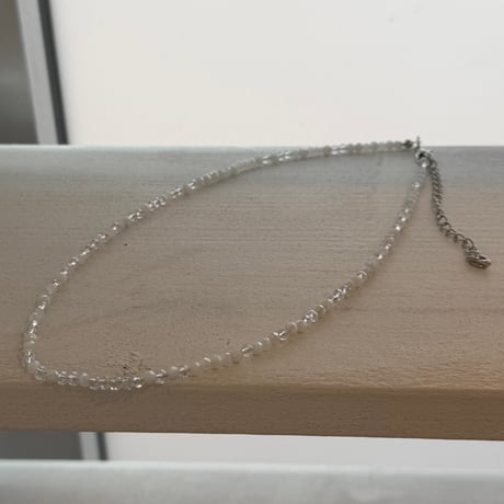 2604NC0384 / Shine beads Necklace（White）